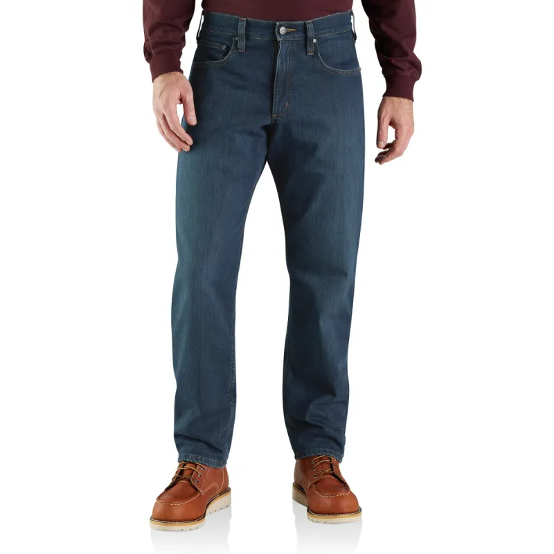 Carhartt Men's Rugged Flex®  Relaxed Fit Fleece-Lined 5-Pocket Jean sold by Work World