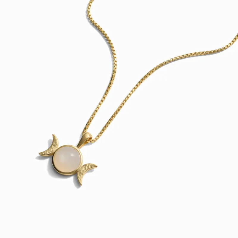 Mini Triple Moon Necklace sold by Awe Inspired