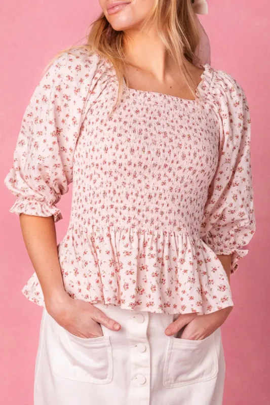 Madeline Top in Pink - FINAL SALE sold by Ivy City Co