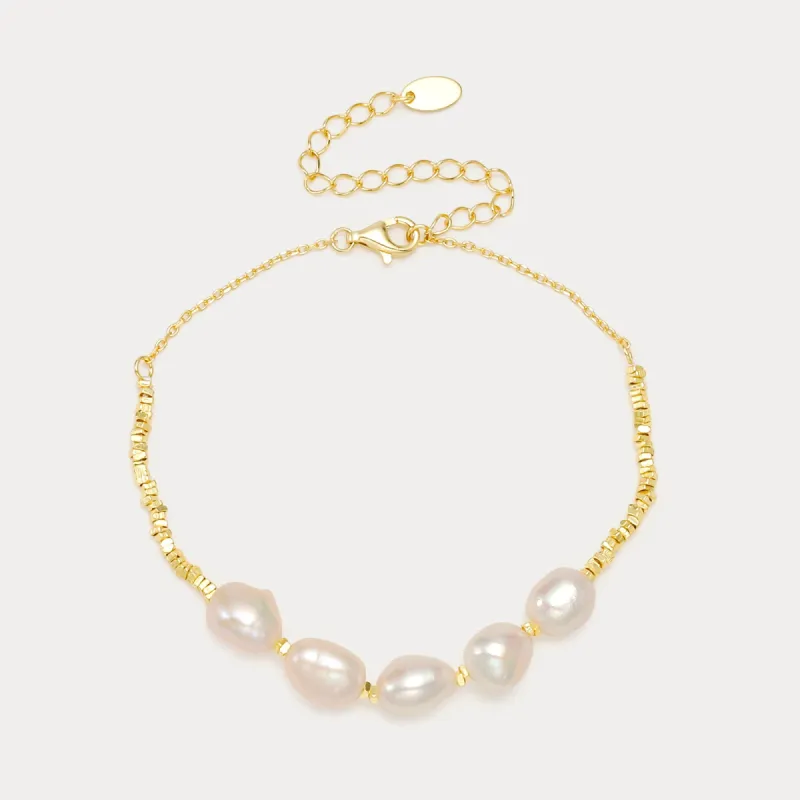 Pearl Beaded Bracelet sold by Selenichast