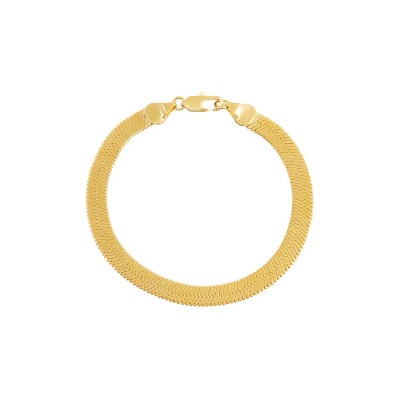 Thick Herringbone Bracelet sold by Adina Eden's