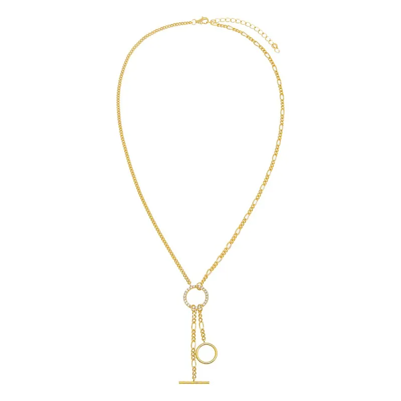 Multi Chain Toggle Lariat sold by Adina Eden's