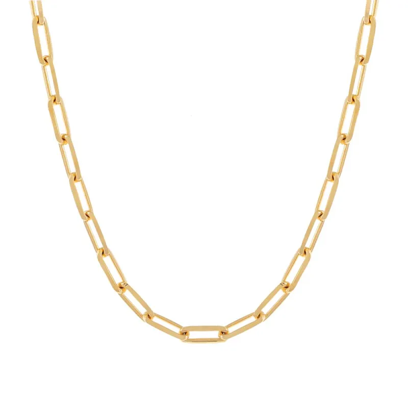 Large Paperclip Link Necklace sold by Adina Eden's