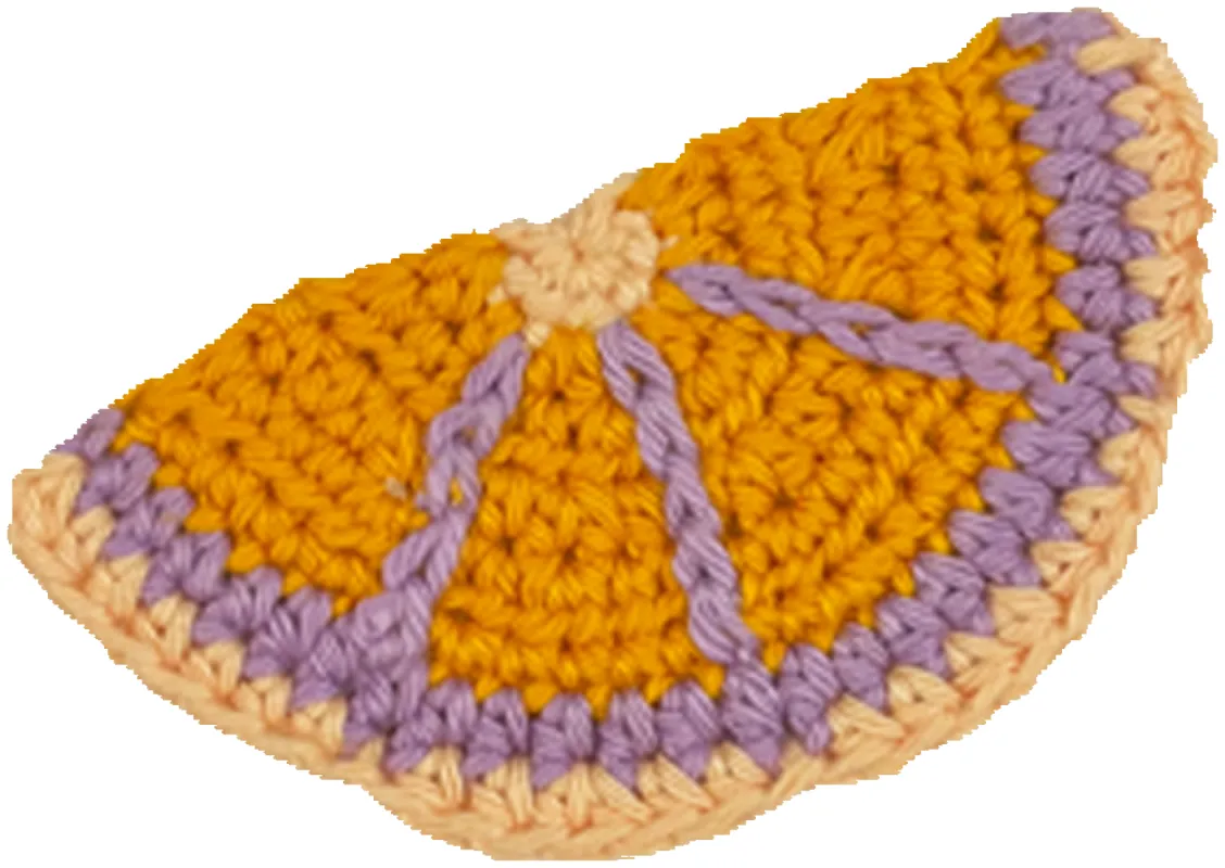 Orange Crochet Patch sold by Lingua Franca NYC