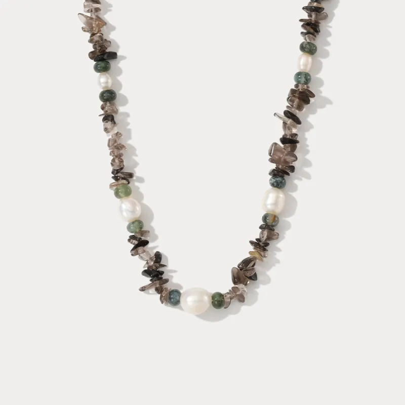 Boho Pearl Necklace sold by Selenichast