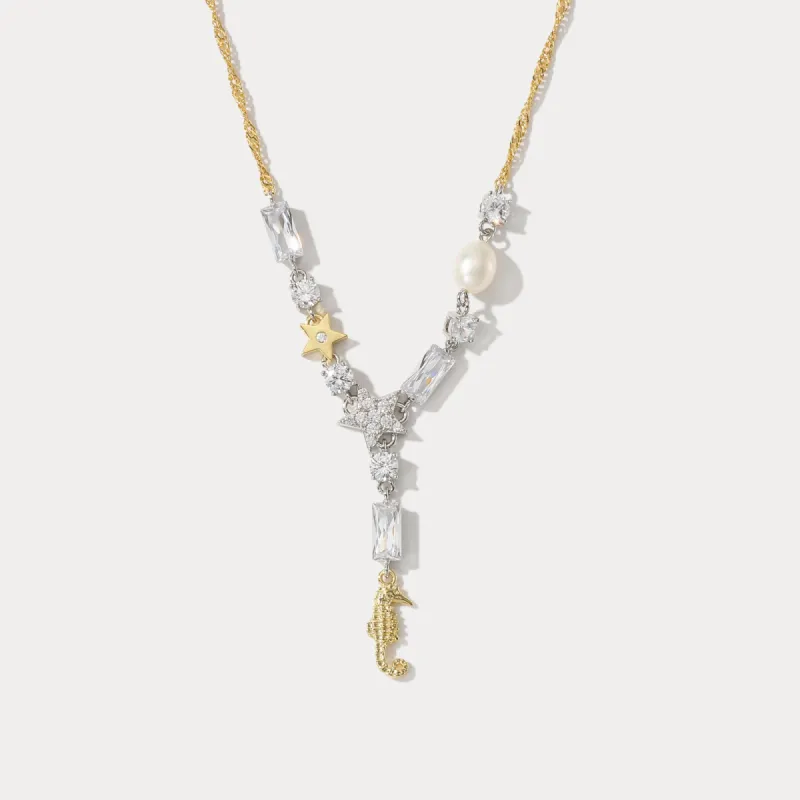 Seahorse Star Necklace sold by Selenichast