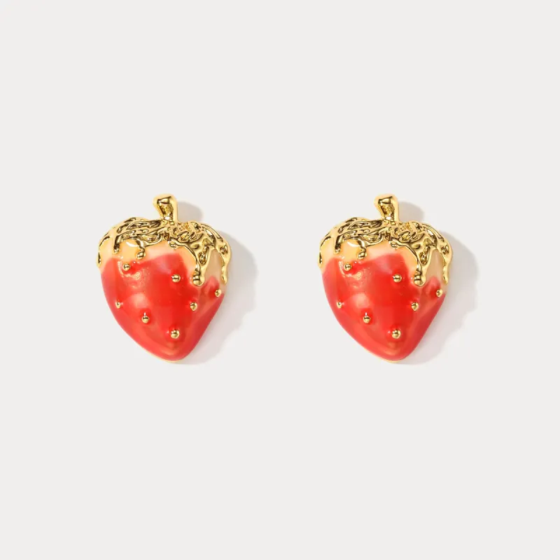Strawberry Earrings sold by Selenichast