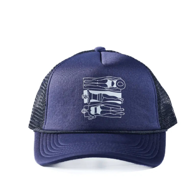 Navy Sunbather Trucker Hat sold by Sunshine Tienda