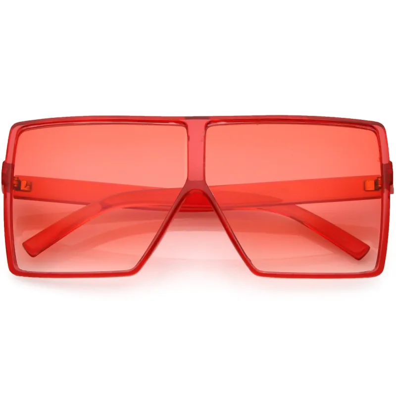 Women's Oversize Festival Color Tone Square Sunglasses C581 sold by ZeroUV