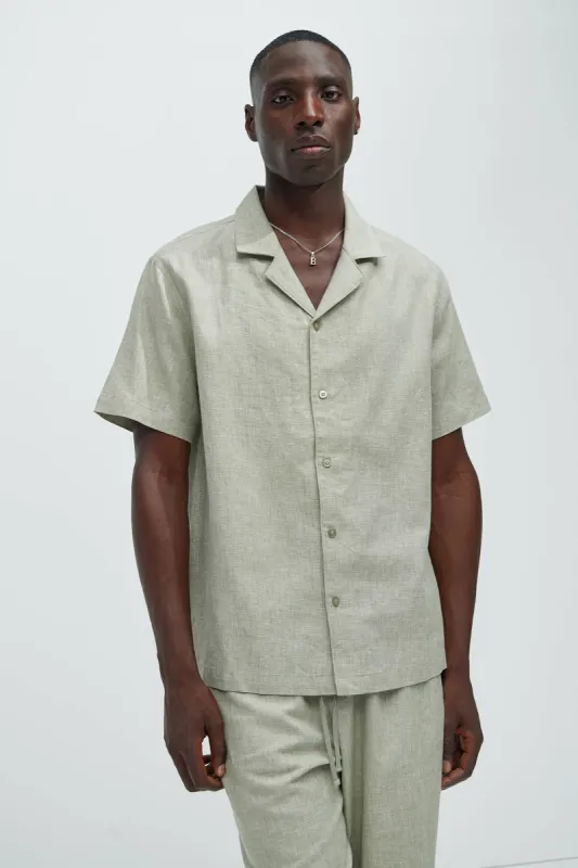 Bahamas Linen Shirt - Green sold by Fashion Nova