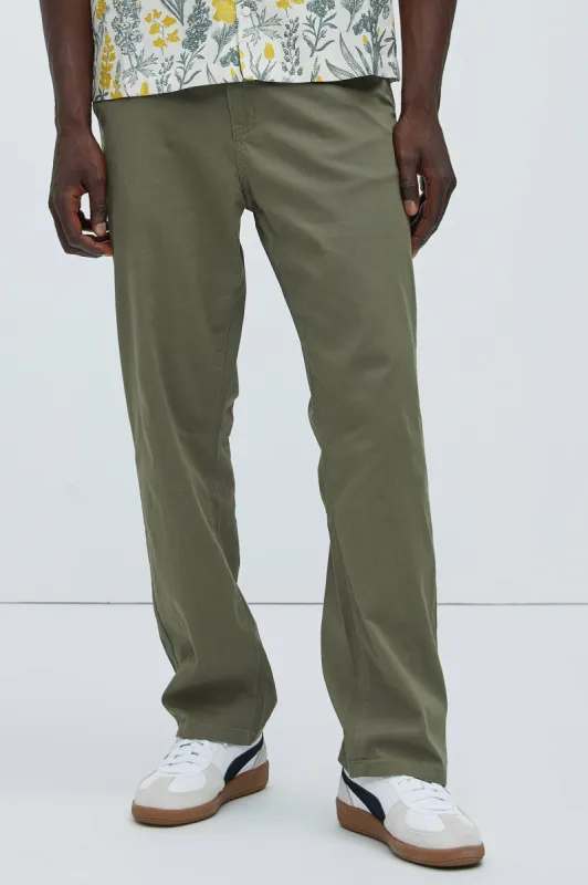 Ralphy Straight Pants - Olive sold by Fashion Nova