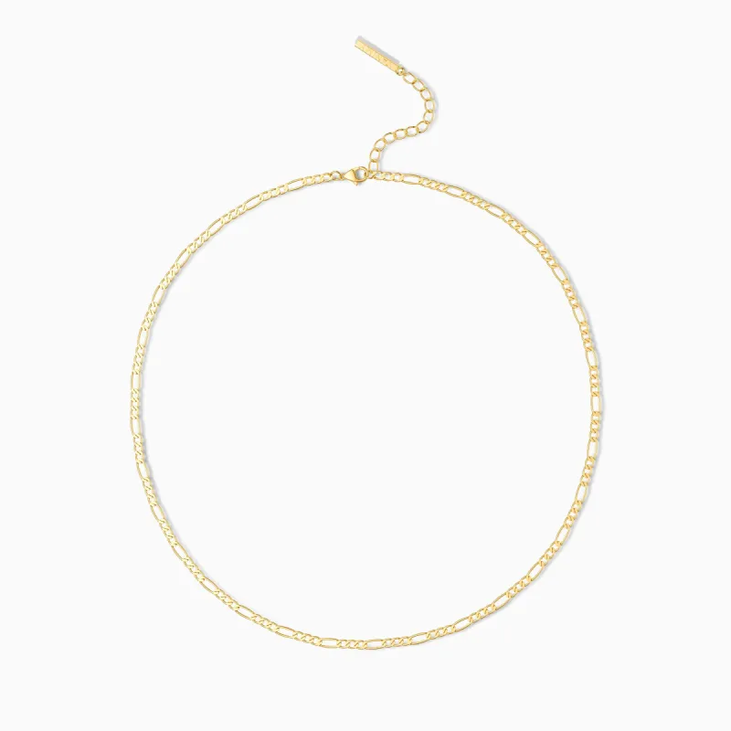 Figaro Chain Necklace sold by Vanimy Jewelry