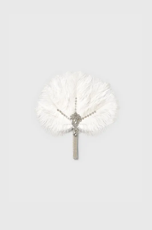 1920s Vintage Feather Bouquet Fan sold by BABEYOND