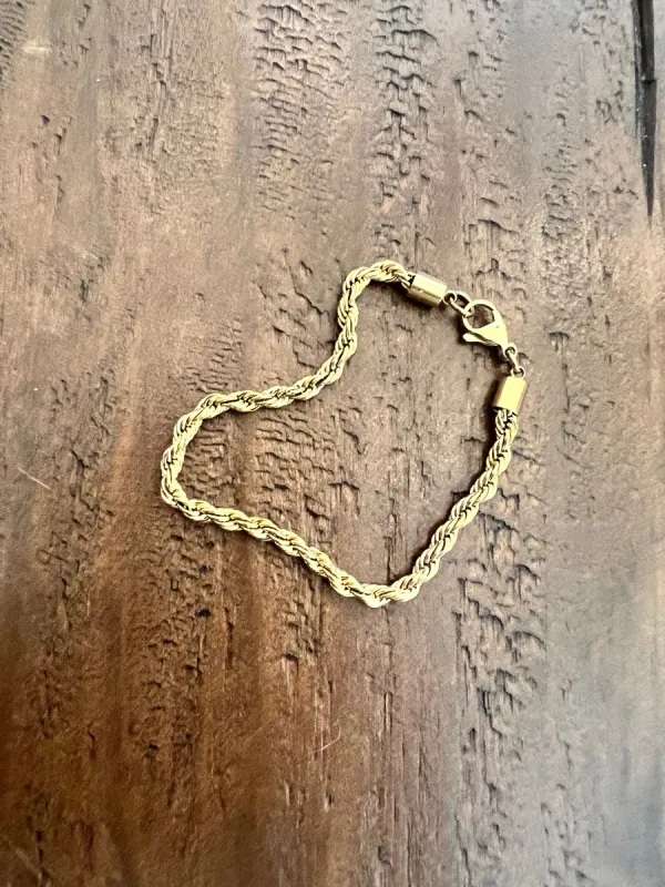rope chain bracelet sold by bubs & sass