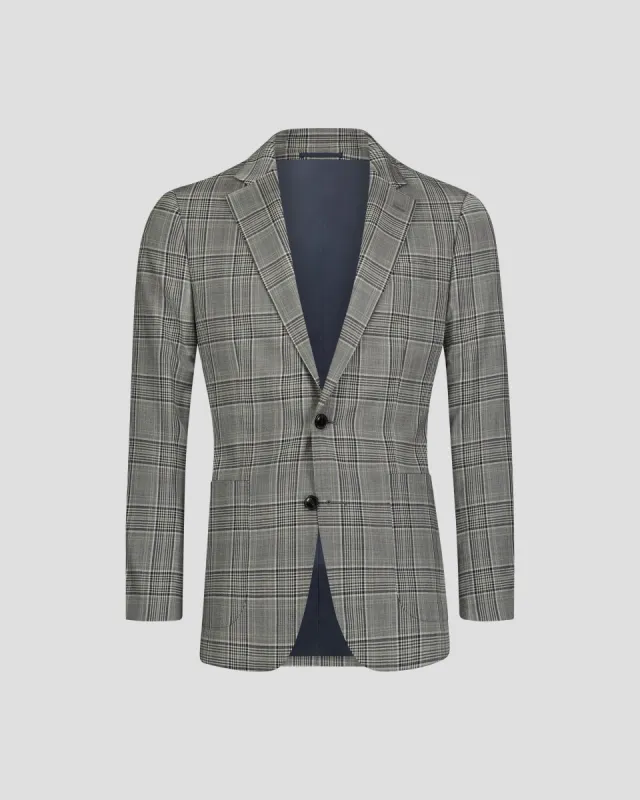 SG Single Breasted Blazer – Grey + Green Plaid sold by Southern Gents