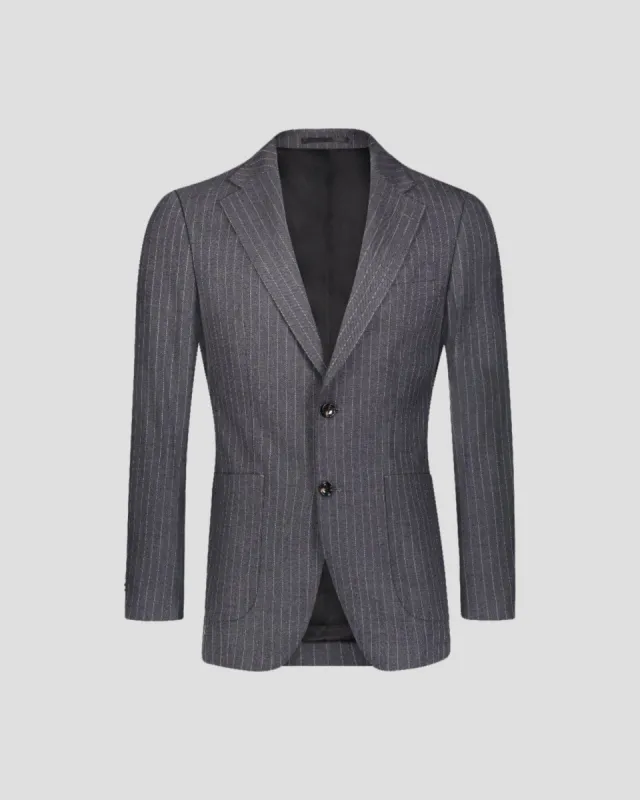 SG Single Breasted Blazer – Charcoal Pinstripe sold by Southern Gents