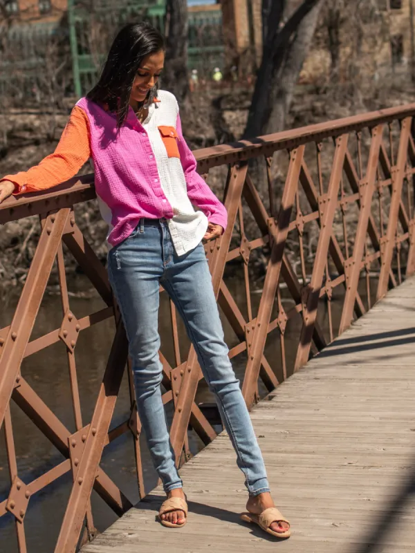 Chandler Tall Skinny Jean - 90's Wash sold by Amalli Talli