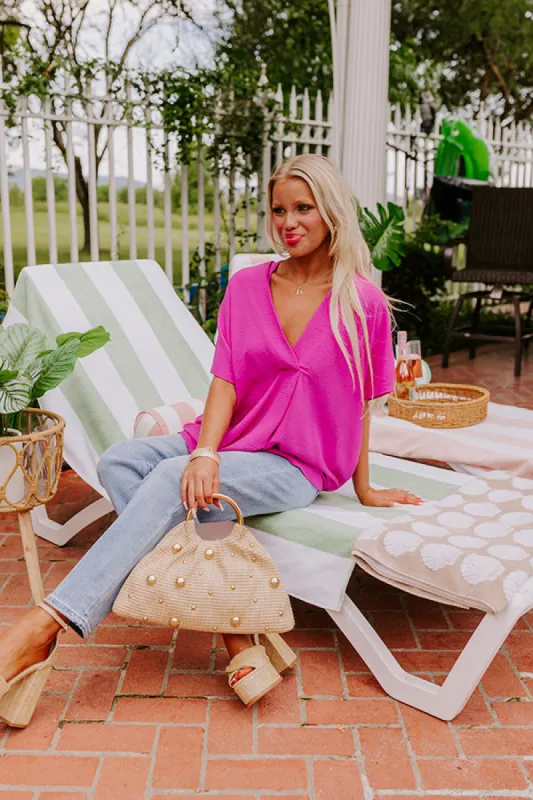 Sunshine Splendor Shift Top in Orchid sold by Impressions