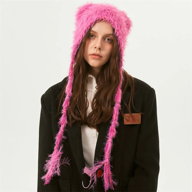 Colorful Dots Knitted Wool-Blend Beanie Hat sold by GTHIC