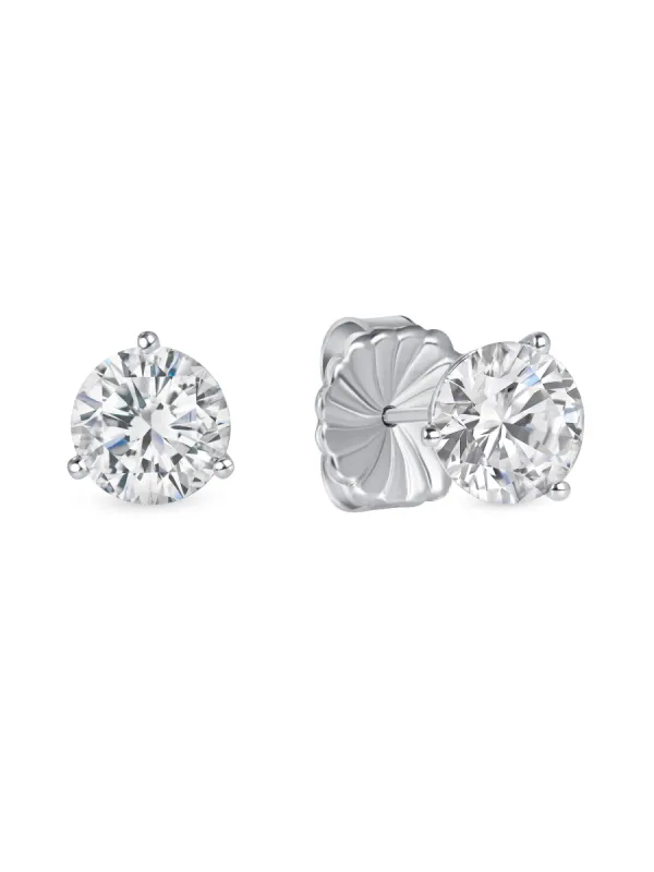 Lab Grown Round Diamond Studs 14K sold by LeMel