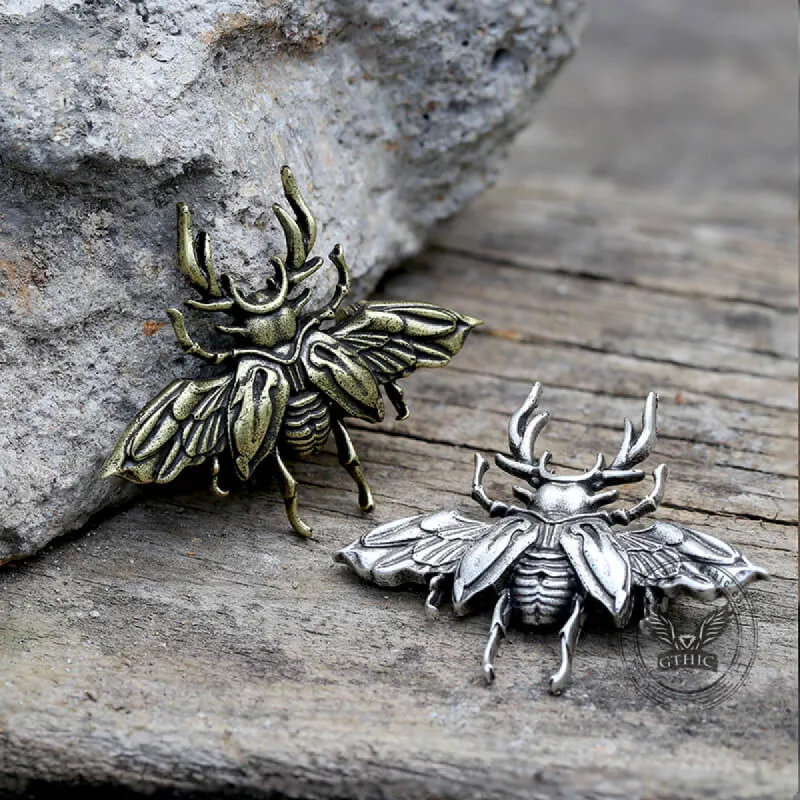 Insect Beetle Zinc Alloy Brooch sold by GTHIC