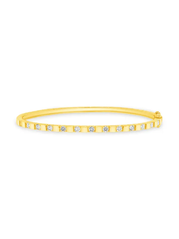 Eleanor Diamond Bangle 14K sold by LeMel