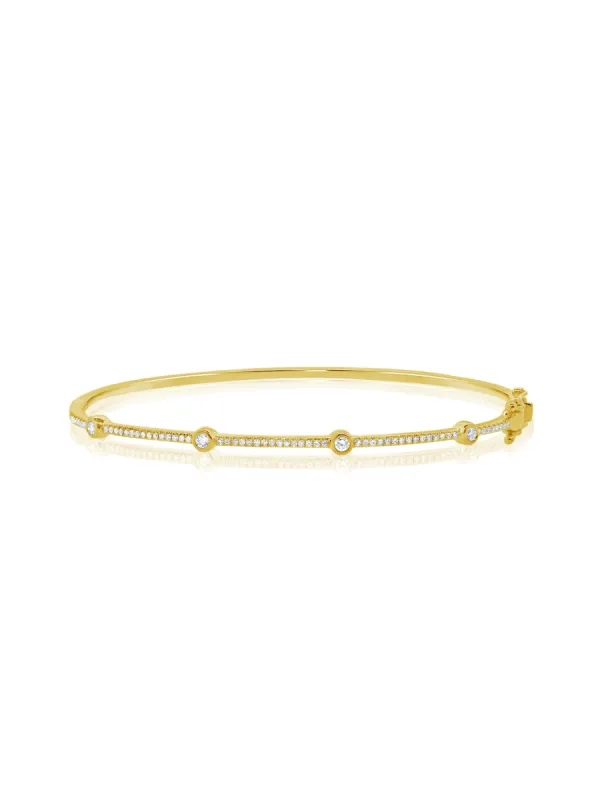 Melanie Diamond Bangle 14K sold by LeMel