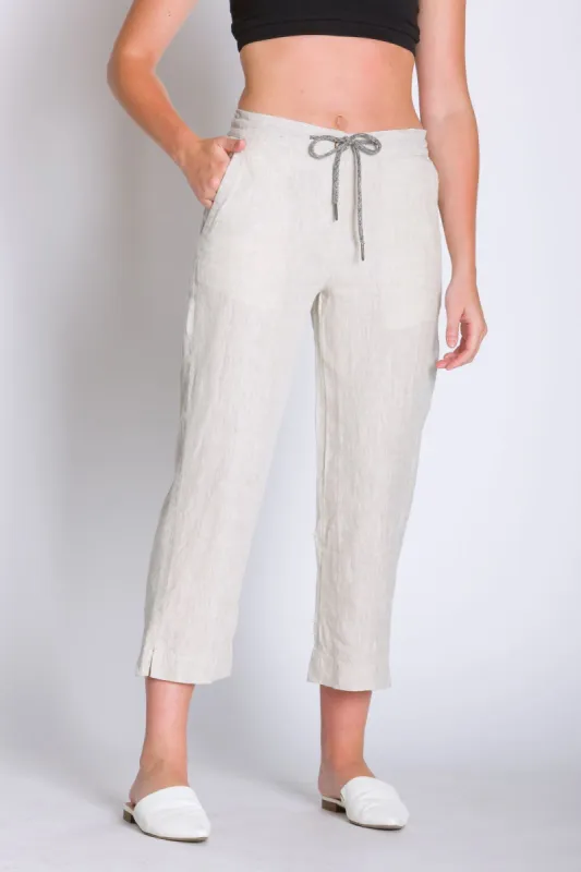 Lana | Women's Linen Capri Pants sold by Ably Apparel