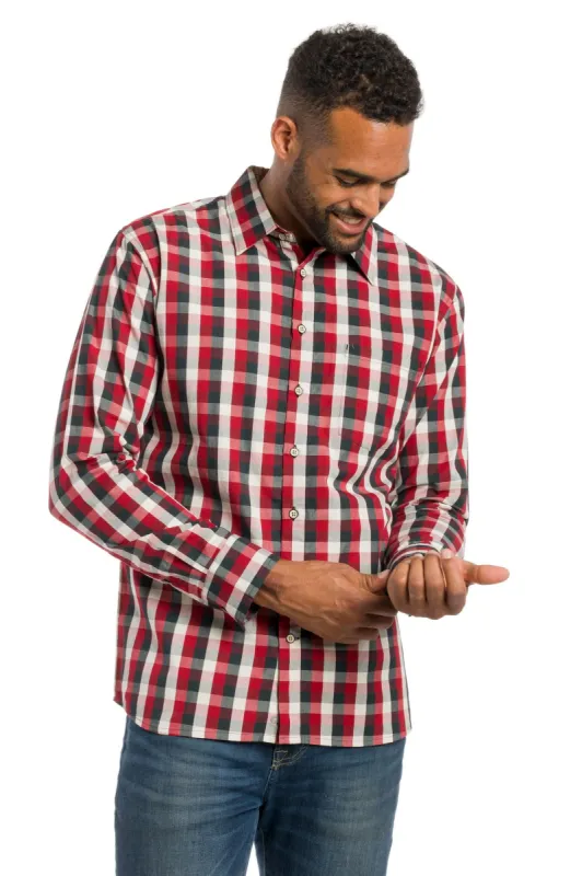 Evergreen | Men's Long Sleeve Button Up Shirt sold by Ably Apparel