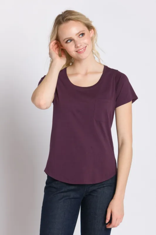 Polly Unbranded | Women's Anti-Stain Dropped Neckline Tee sold by Ably Apparel