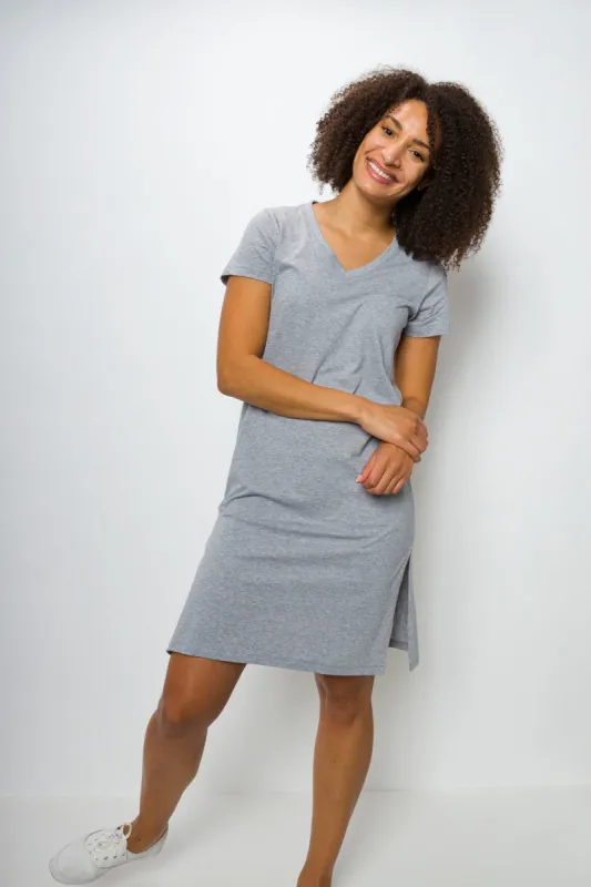 Midi | Women's Short Sleeve Tee Dress sold by Ably Apparel