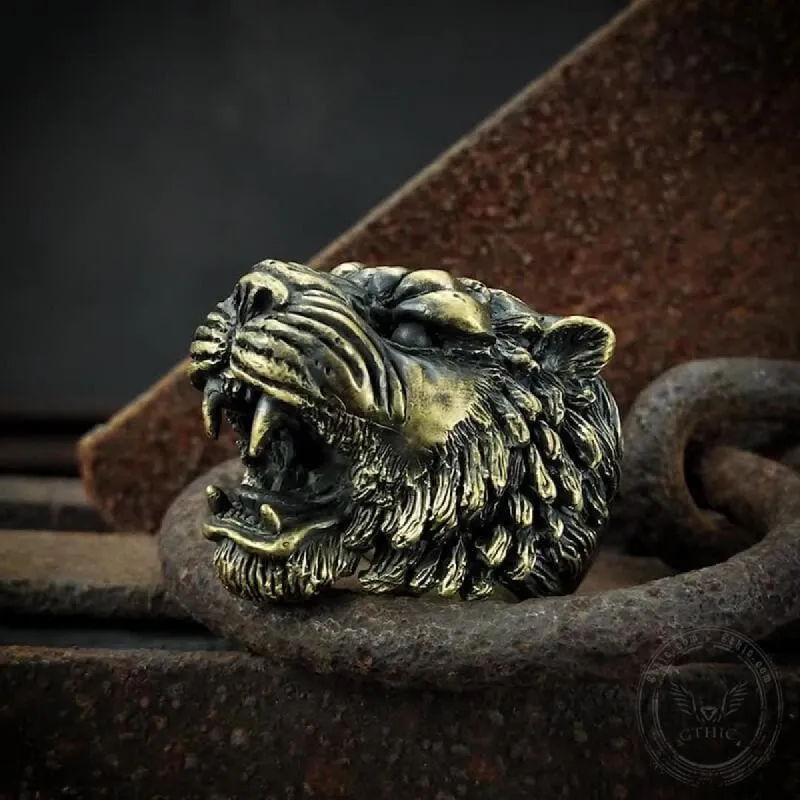 Growling Tiger Brass Ring sold by GTHIC