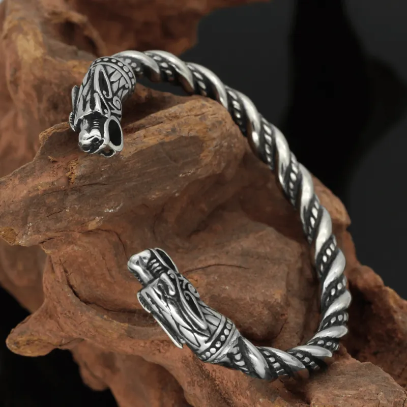 Detailed Dragon Stainless Steel Beast Bracelet sold by GTHIC
