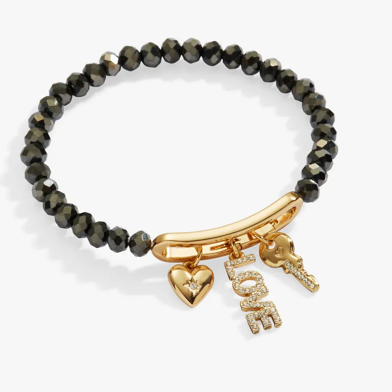 Love Mix + Match Charm Stretch Bracelet sold by Alex and Ani