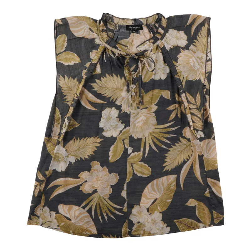 lily morgan Women's Exotic Ruffle Sleeve Blouse sold by Giant Tiger