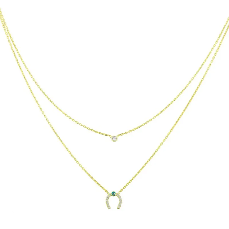 Doubled Charm Necklaces sold by The Sis Kiss