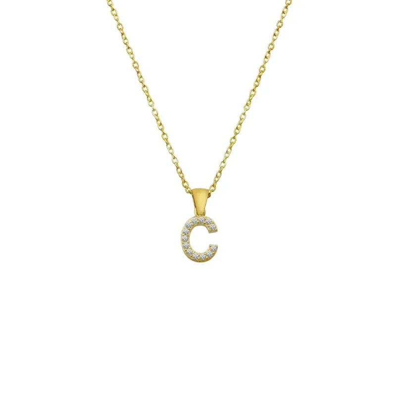 Single Letter Initial Necklaces sold by The Sis Kiss
