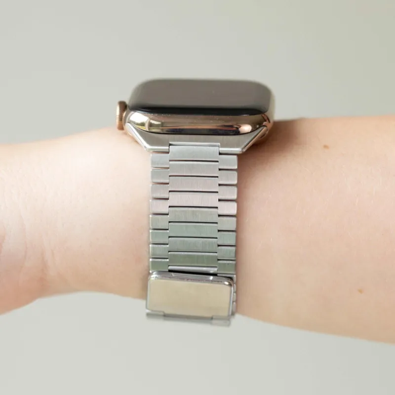 Paige Silver Apple Watch Band sold by Strawberry Avocados
