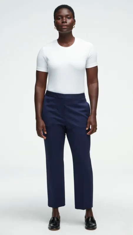 Tailored Trouser in Seasonless Wool | Navy sold by Argent