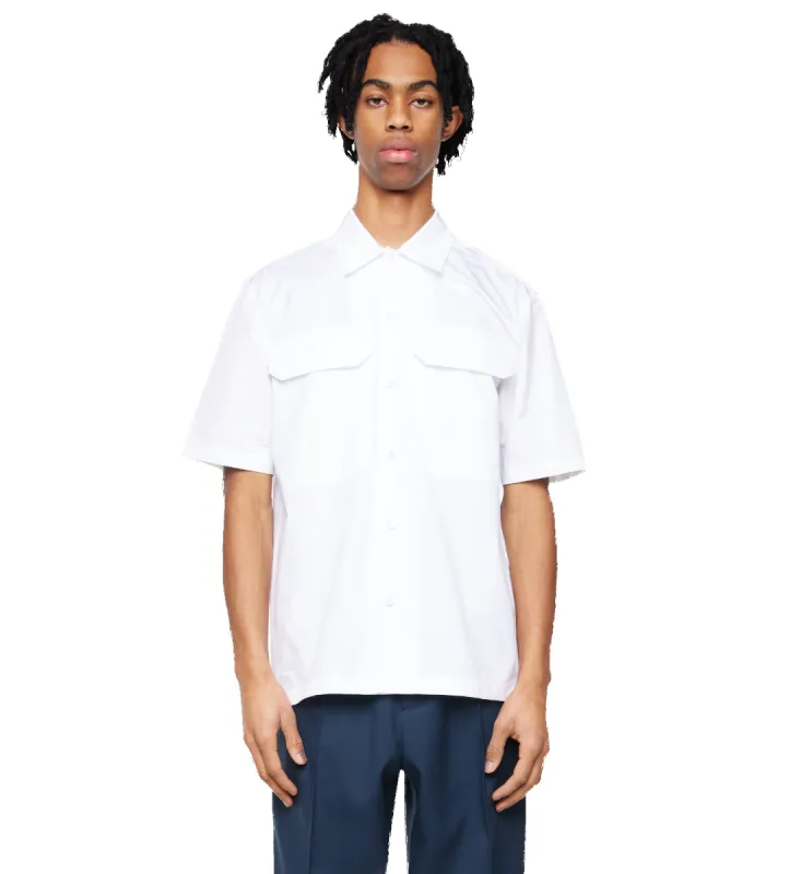 Heavy Organic Cotton Poplin Shirt White sold by FOUR Amsterdam