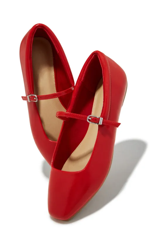 Zoe Flats - Red sold by Miss Lola