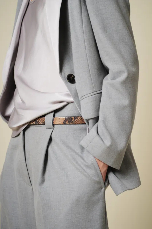 Dylan Tuxedo Jacket, Light Grey sold by Saint Art
