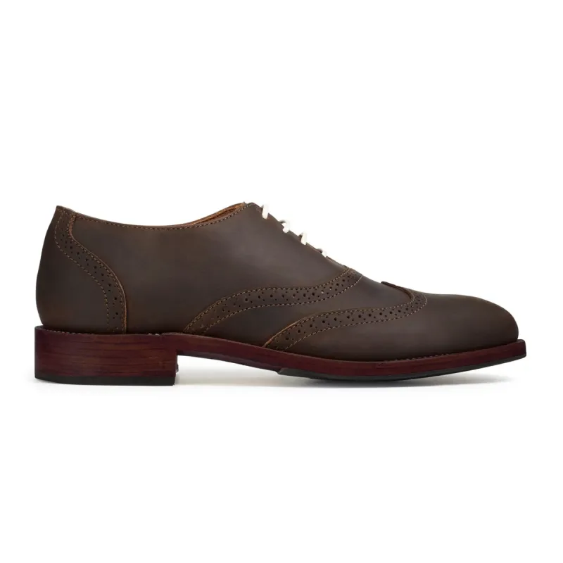 The Clásico in Mahogany ~ Wide sold by Adelante Shoe