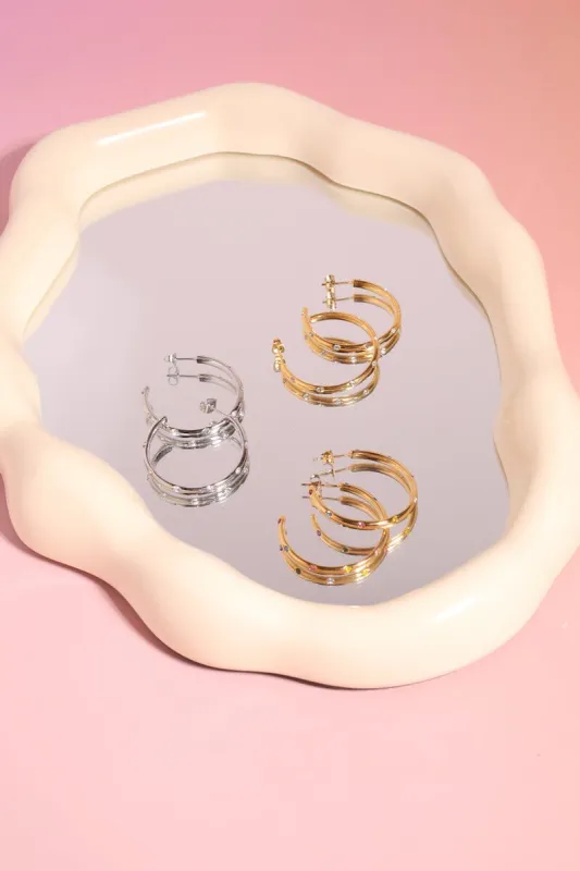 Sparkle Hoop Earrings sold by Mulberry and Grand