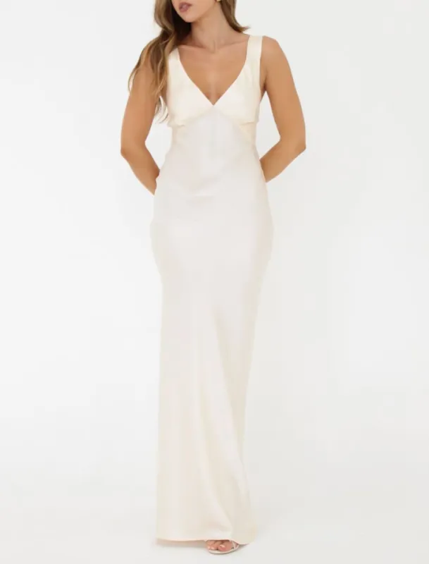 Sunset Strip Maxi Dress | Ivory sold by Rumored