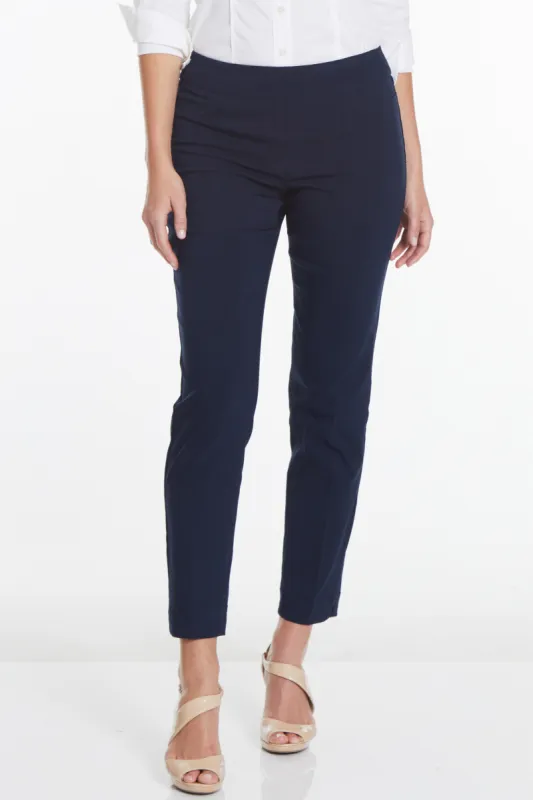 Plus Size Pull On Trouser Pants - Midnight Blue sold by SlimSation