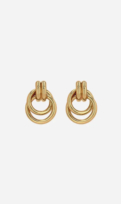 Anine Bing | Double Knot Earrings - Gold sold by Sister & Co