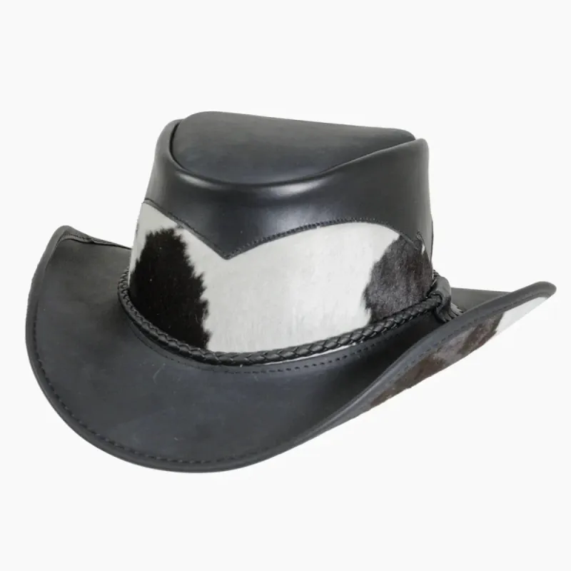Pinto | Womens Leather Cowgirl Hat with Calf Accents sold by American Hat Makers