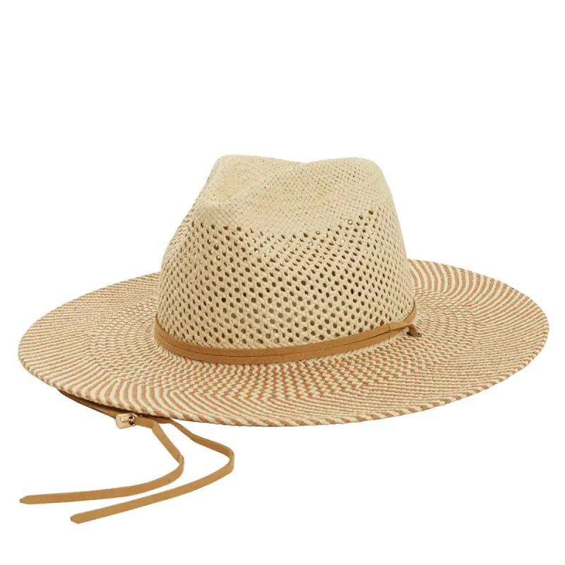 Ezra | Mens Wide Brim Straw Sun Hat sold by American Hat Makers