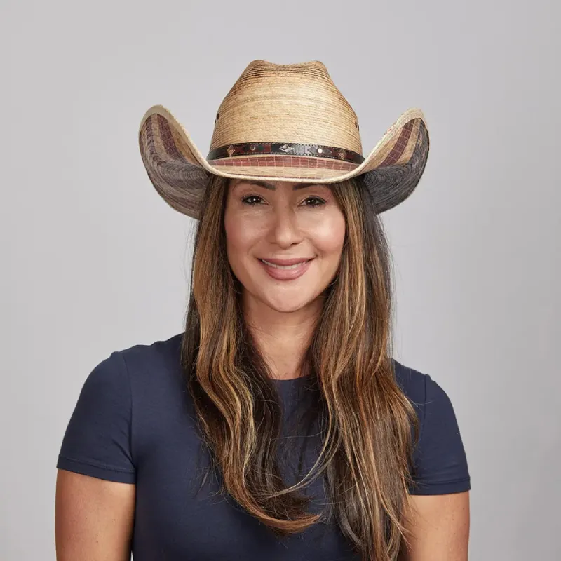 Liberty | Womens Mexican Palm Straw Cowboy Hat sold by American Hat Makers